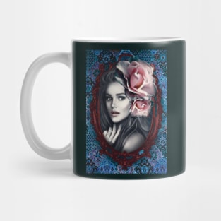 Vampire Vibes Underworld Cold Portrait with roses Mug